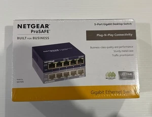 NETGEAR ProSAFE 5-Port Gigabit Disktop Swith (GS105) - Picture 1 of 5