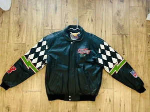 Rare Jeff Hamilton NASCAR × NFL Bobby Labonte Joe Gibbs Signed Jacket XL - Picture 1 of 22