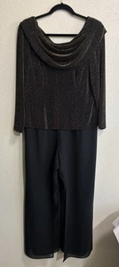 R & M Richards By Karen Wong Women's Size 12P Jumpsuit Mother Of The Bride VTG - Picture 1 of 11