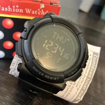 SKMEI Reloj Hombre Analógico-Digital Cuarzo Negro Sobre Negro Poliuretano Modelo 1290 Foto 1 de 4