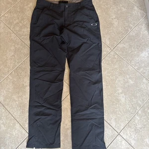 Oakley Golfhose Herren 34x34 schwarz gerades Bein Performance Activewear Chino - Bild 1 von 5