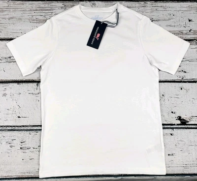 Camiseta Vineyard Vines Juvenil Manga Corta Blanca Talla Pequeña (8-10) - NUEVA Foto 1 de 4