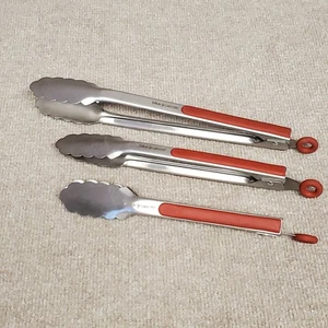 Pinze da Cucina Blue Jean Chef (3) Resistenti al Calore Acciaio Inox Ref - Foto 1 di 6