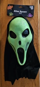 Halloween Masks Adult Alien Spawn Needs Glue & Half Mask Set Of 2 NEW with Tags - Picture 1 of 9