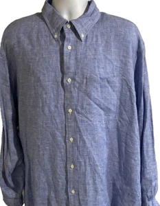 Camisa Brooks Brothers Para Hombres 2XL Lino Madison Fit Bard McNutt Irlandesa Abotonada - Imagen 1 de 10