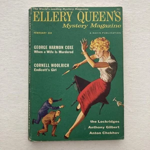 Vintage Ellery Queen's Mystery Magazine Feb 1958 Vol 31 No 2 Whole 171 Woolrich - Bild 1 von 13
