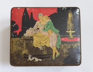 Vintage 1930's Tin Full Of Vintage Glass And Plastic Beads - Picture 1 of 12