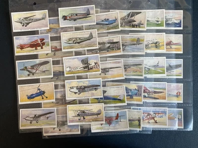 cigarette cards aeroplanes Eire 1935 full set - Image 1 of 2
