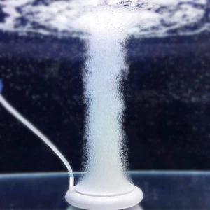 air Stone Disc Aquarium Fish Tank Bubbler with Control Valve Oxygen Diffuser ... - Picture 1 of 7