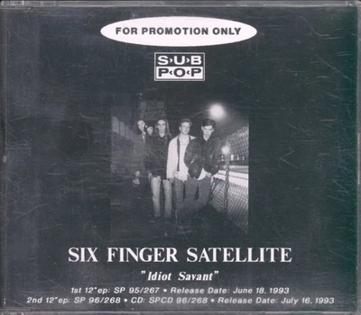 Six Finger Satellite Idiot Savant CD Deutschland Sub Pop 1993 Promo CD Für Album - Bild 1 von 2