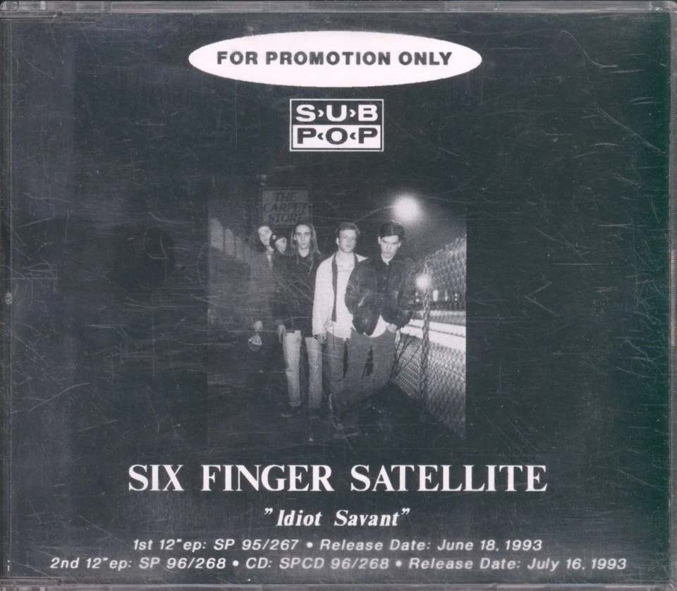 Six Finger Satellite Idiot Savant CD Deutschland Sub Pop 1993 Promo CD Für Album - Bild 1 von 2