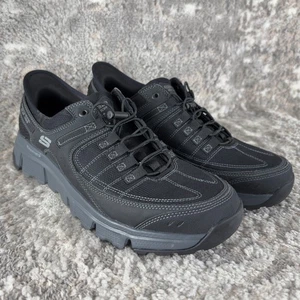 Skechers Size 11 Wide Fit Summits AT 237622W Walking Sneakers Black Slip In Shoe - Picture 1 of 9