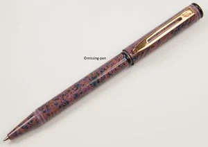 Waterman rare vintage FORUM Ballpoint Pen in rose design  (from the 1980s) - Picture 1 of 3