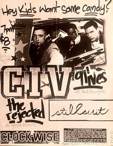 CIV 9 LIVES THE REJECTED STILLSUIT VINT 95 FLYER 6/20/95 P.W.A.C. LINDENHURST NY - Picture 1 of 2