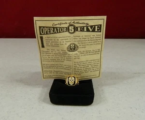 1996 OPERATOR 5 Limited Edition Adjustable Gold Ring - Picture 1 of 8