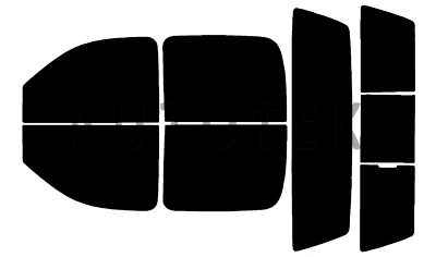 Película de ventana precortada cualquier pantalla de tinte para GMC Sierra 2500 doble cabina 2007-2014 Foto 1 de 4