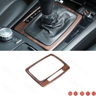 For Mercedes-Benz GLK 2009-2012 Wood Grain Central Console Gear Shift Panel Trim - Image 1 of 4