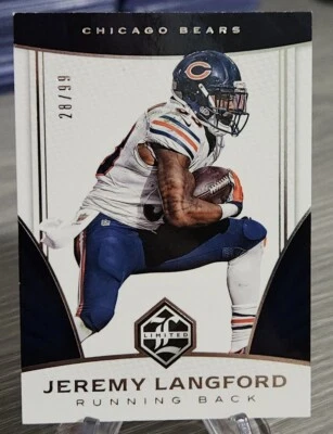Jeremy Langford 2016 Limited Silver Spotlight /99 #36 Chicago Bears  - Image 1 of 2