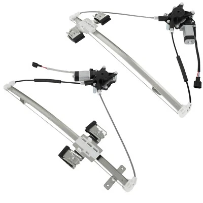 2x For 2006-2009 Mitsubishi Raider Rear With Motor Power Window Regulator - Image 1 of 4