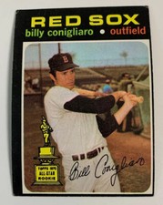 1971 Billy Conigliaro # 114 Boston Red Sox Topps Baseball Card