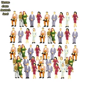 200Stk 1/100 H0 ModellFiguren Sitzende Fahrgäste Figuren Modelleisenbahn Zubehör - Bild 1 von 9
