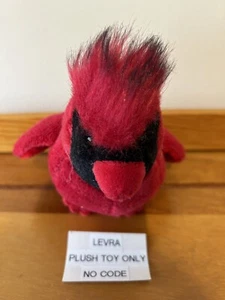 CARDINAL red bird 4.5" Ganz Lil Kinz Webkinz PLUSH only NO code Free Shipping - Picture 1 of 2