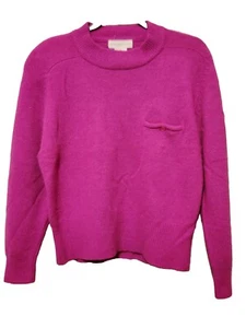 Complements Fushia Mock Neck Pullover Lammwollmischung Langarm Pulli Gr. M - Bild 1 von 4