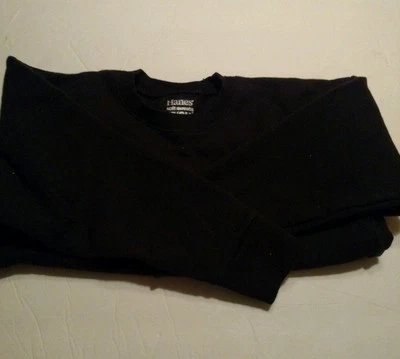 Sudadera negra Hanes Kids talla pequeña manga larga  Foto 1 de 2