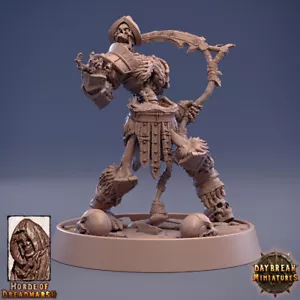 Skeleton Sergeant of the Lesser Hord, Undead RPG DnD Fantasy Skeleton Miniature - Picture 1 of 2