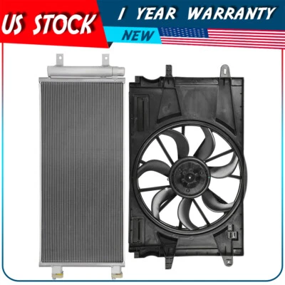 Conjunto de ventilador de refrigeración del motor y condensador de aire acondicionado para Chevrolet Cruze 2017 2018 2019 Foto 1 de 4