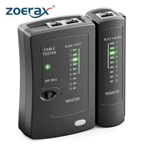 Network Cable Tester RJ45 RJ11 RJ12 Cat5 Cat6 Cat7 LAN UTP Shielded Ethernet - Afbeelding 1 van 8