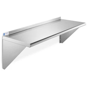 NSF Stainless Steel 12" x 36" Commercial Kitchen Wall Shelf Restaurant Shelving - Picture 1 of 7