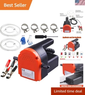 Bomba compacta de transferência de sucção de óleo 12V 100W para manutenção eficiente do motor - Imagem 1 de 4
