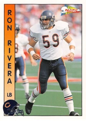 1992 Pacific Football Ron Rivera #354 NM/MT CONDITION CHICAGO BEARS - Image 1 of 2