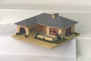 Vintage RS Spitaler 486 Composition Putz 1950s U.S. Zone Germany House W/ Garage - Picture 1 of 4