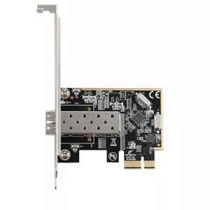PCI Expressx1 1-Port Fast Ethernet SFP Fiber 100M Network Card Dual Chip Control - Picture 1 of 4