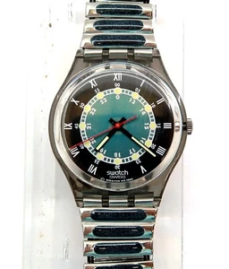 NEW Swatch Watch SCREW DRIVER GM114 / GM115 with Case and Papers 1993 NOS Gents - Picture 1 of 10