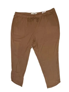 Nuovo Sonoma Donna 2X Capri Mid Rise Marrone Rayon Spandex $48 - Foto 1 di 10