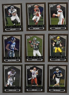 2007 Topps Draft Picks & Prospects Black/Bronze Chrome Football Finish Your Set - Image 1 of 4