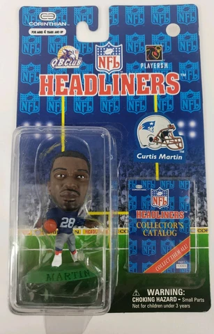 NFL Headliners Curtis Martin - New England Patriots  1997  NIP Cover