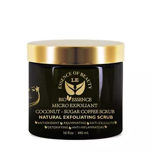 Exfoliant Coffee Scrub With Coconut Sugar - Facial Exfoliation Scrub - Picture 1 of 4