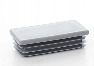 Tapón de láminas 15x50mm para tubos rectangulares - Tapón rectangular gris - ... - Foto 1 di 9