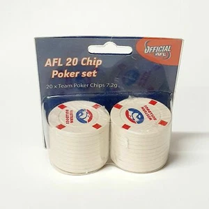 Western Bulldogs AFL Poker Chip set x2 - Brand new sealed, 2 x 20 packs! - Picture 1 of 2