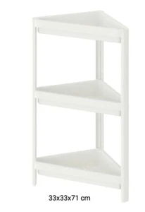 Scaffale angolare multiuso 3 ripiani colore Bianco Jaxson - Foto 1 di 1