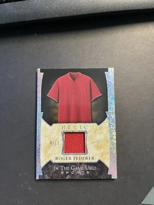 2022 Leaf In the Game Used Roger Federer #GUM-39 Jersey 4/15 - Image 1 of 2
