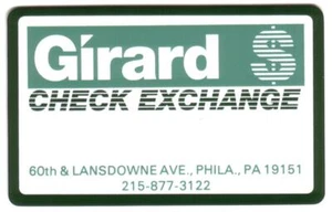 Tarjeta telefónica caducada de 5 m Girard Check Exchange (Filadelfia Pennsylvania) - Imagen 1 de 1
