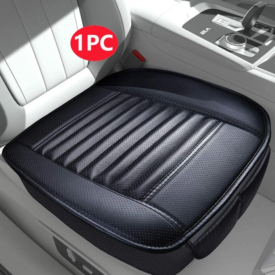 Luxury PU Leather Full Surround Car Seat Protector Seat Cover Accessories Black Foto 1 de 4