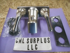 *RV 4" DOBLE TETERA BAÑERA DUCHA GRIFO DESVIADOR C1-04226TLH CEPILLO NÍQUEL ENVÍO GRATUITO - Imagen 1 de 3