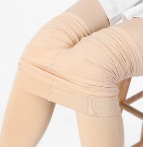 Women Teenager Girl Winter Fleece Thermal Plush Warm Pantyhose Stockings Tights - Picture 1 of 13