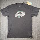 T-shirt męski prAna Will Travel Journeyman 2 RV Van Life węgiel drzewny rozmiar XL nowy z metką